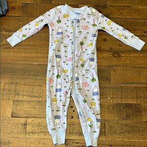 Baby Blue Miffy Hana Anderson Print One-Piece Pajama